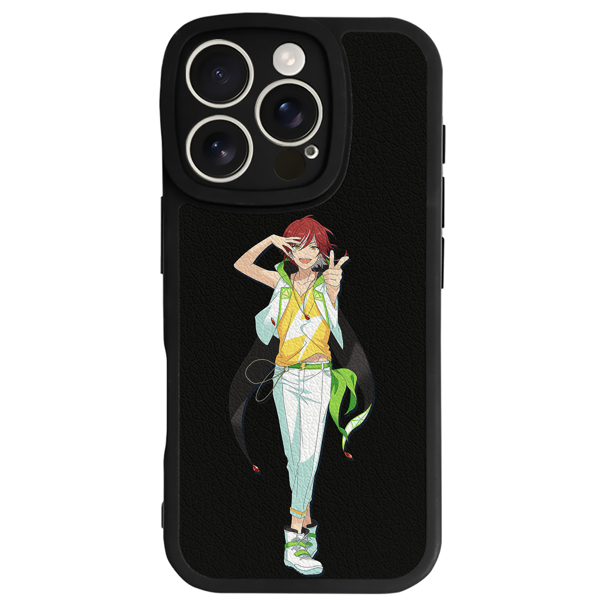 （画像用） あんさんぶるスターズ! Ensemble Stars 【iPhone 16シリーズ対応】シリコンスマホケース（レザー調） 材質：シリコン
